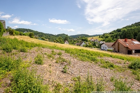Baugrundstck mit Ausblick ins Grne oberhalb von Adenau