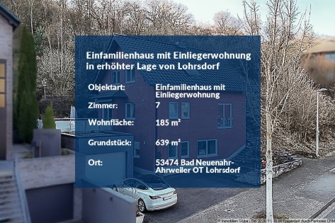 Einfamilienhaus aus 2005 mit Einliegerwohnung in erh�hter Lage von Lohrsdorf