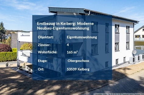 Erstbezug: Moderne Neubau-Eigentumswohnung in erh�hter Ortsrandlage mit Aussicht �ber Kelberg