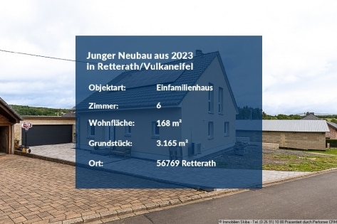Junger Neubau aus 2023 mit Doppelgarage und groem Grundstck in Retterath/Vulkaneifel