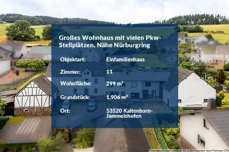 Nrburgring-Immobilie: Wohnhaus, Wohnung, Scheunen, Baupltze in Jammelshofen