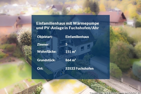 Renoviertes Einfamilienhaus mit Wrmepumpe und PV-Anlage in Fuchshofen an der Ahr