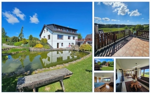 Top-renoviertes Landhaus / Mehrgenerationenhaus mit Einliegerwohnung & Weitblick in ruhiger Dorflage