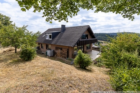 Weitblick in Langscheid bei Mayen: Wohnhaus mit Einliegerwohnung und Garagen