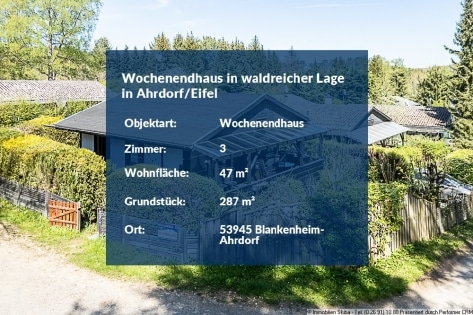Wochenendhaus in waldreicher Lage in Ahrdorf/Eifel