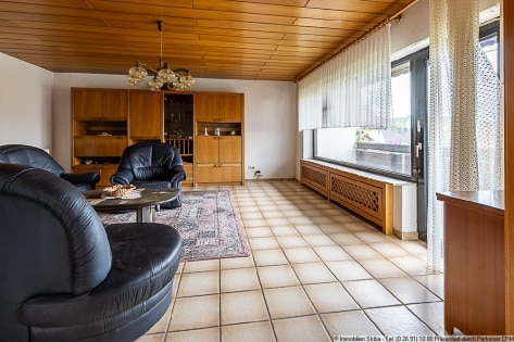 Wohnen auf einer Ebene in der Vulkaneifel: Einfamilienhaus mit Garten u. Garage in Uersfeld b. Ulmen